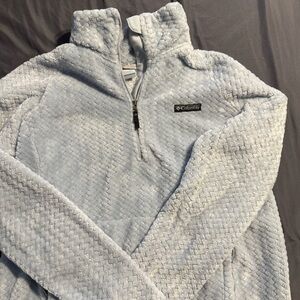 Columbia Soft Gray Fleece Jacket